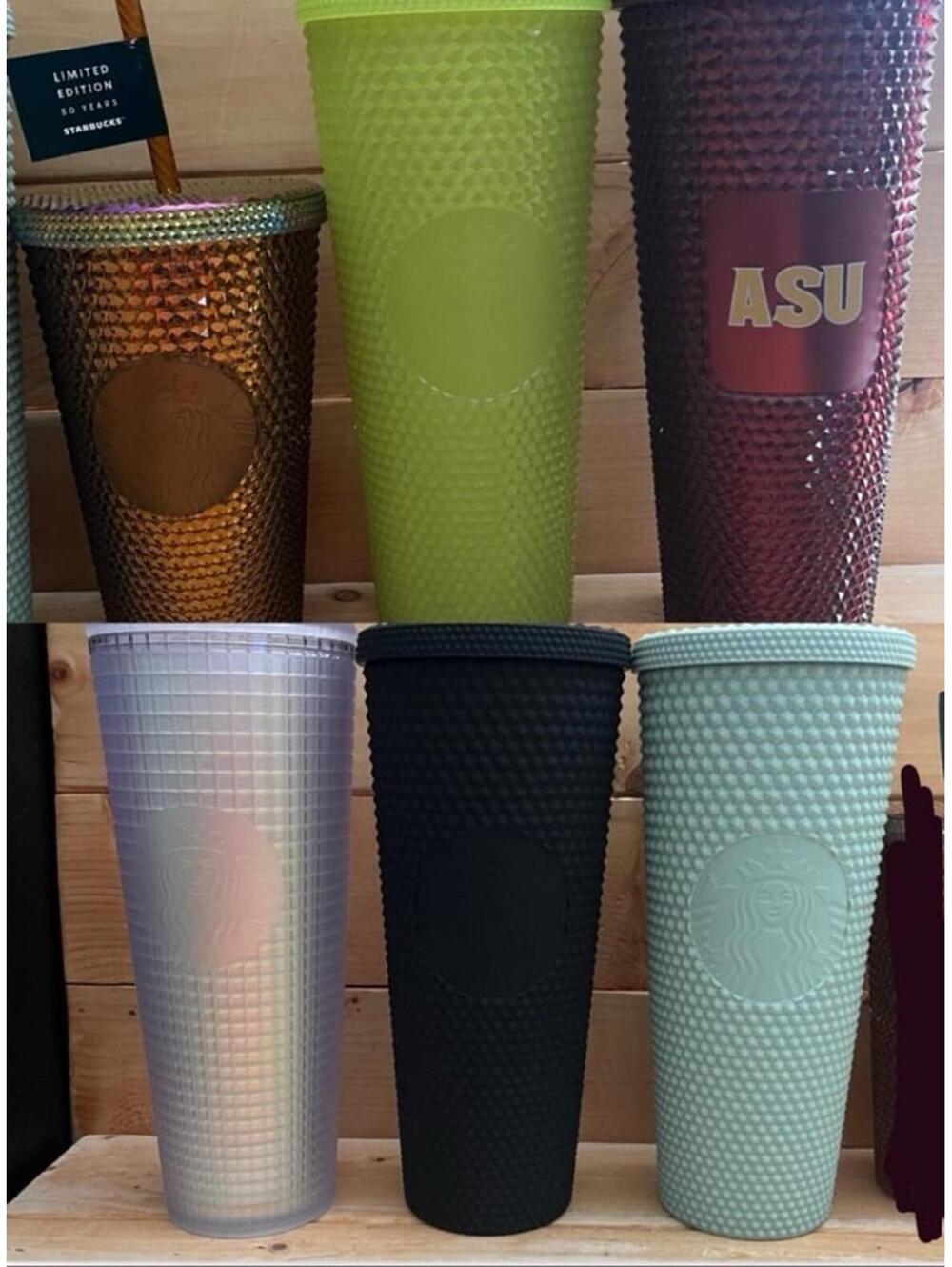 6 New Starbucks cups with stickers - Limited release - 5 tall / 1 small